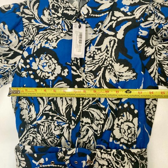 Get ready for Spring! NWT - Karen Millen Batik Linen Midi Shirt Dress - US 4 - Picture 6 of 12